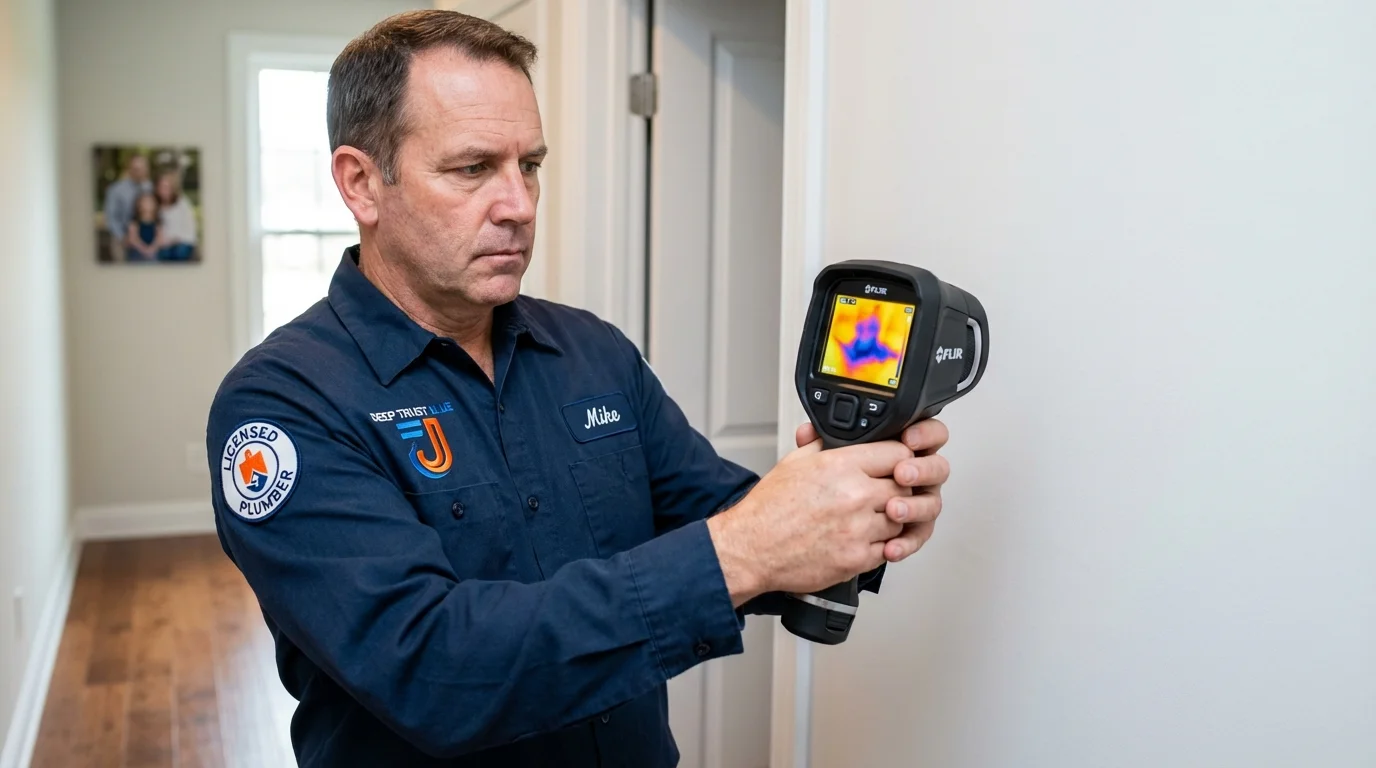 Thermal imaging leak detection by Johns Plumbing LLC in Mission